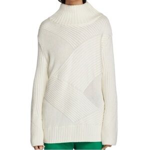 Rag & Bone New York Bry Turtleneck Sweater Cream Ivory